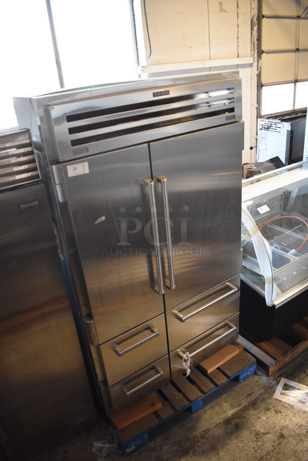 LIKE NEW! Sub Zero Stainless Steel Commercial Cooler Freezer Combo Unit. 115 Volts, 1 Phase. Unit Has Only Been Used a Few Times! Tested and Powers On But Does Not Get Cold - Image 2 of 11
