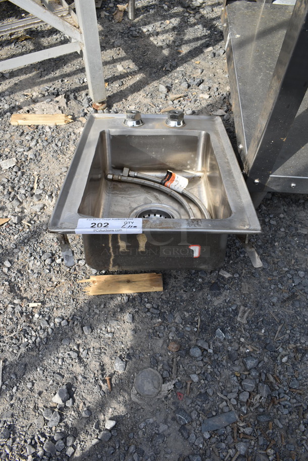 Drop In Stainless Steel Sink w/ 2 Water Lines - Image 1 of 3