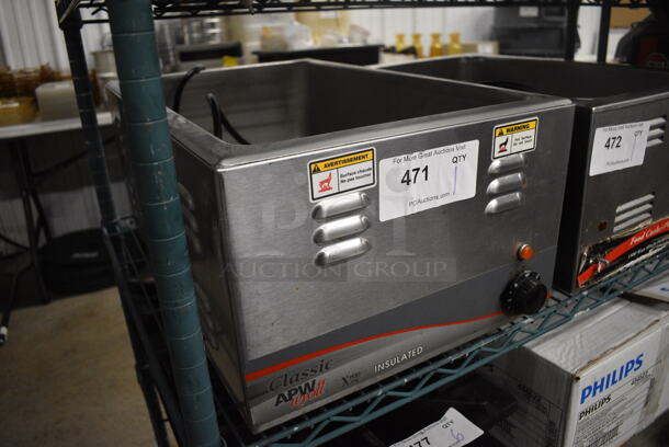 APW Wyott Model W-3VI Stainless Steel Commercial Countertop Food Warmer. 120 Volts, 1 Phase. 14x23x9. Tested and Working! - Image 2 of 4