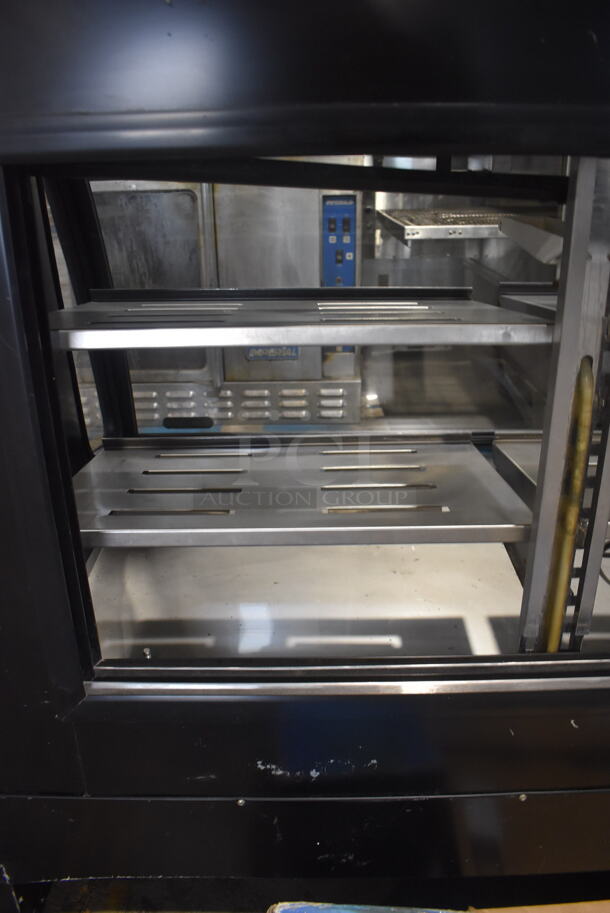 2011 Model Torrey TEM150N-ULH Commercial Floor Style Electric Powered Glass Front in Black With Stainless Steel Adjustable Shelves Deli Case Model. 127V. Tested And Powers On But Does Not Get Cold - Image 5 of 8