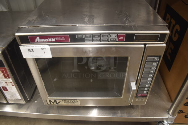 Amana RC17 Commercial Stainless Steel Heavy Duty Microwave Oven. 208/230V.  - Image 1 of 6