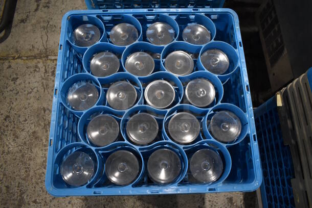 ALL ONE MONEY! Lot of 9 Dish Caddies on Dish Caddy Dolly w/ Various Glasses Including Ceramic Mugs, Beverage Glasses - Image 10 of 12