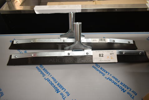 2 BRAND NEW! Metal Squeegee Heads. 2 Times Your Bid!