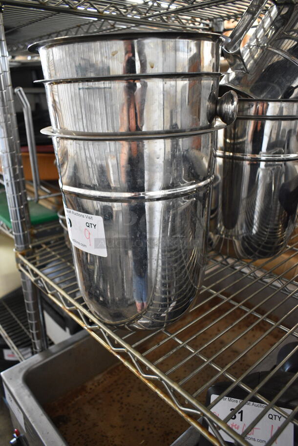 ALL ONE MONEY! Lot of Various Items Including Metal Ice Buckets, Sifter and Round Baking Pans.  - Image 3 of 6