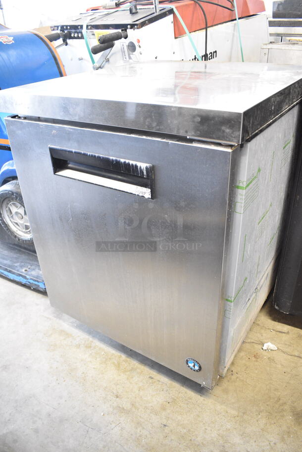Hoshizaki UF27B Stainless Steel Commercial Undercounter Single Door Freezer on Commercial Casters. 115 Volts, 1 Phase. Tested and Working! - Image 1 of 5