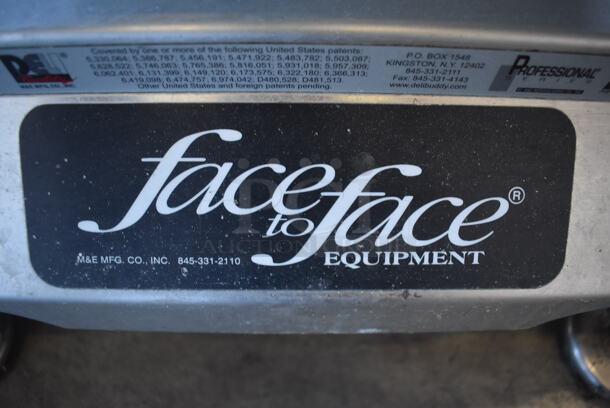 Face to Face Stainless Steel Commercial Floor Style Portable Meat Slicer Cutting Station on Commercial Casters. 24x27x54 - Image 5 of 8