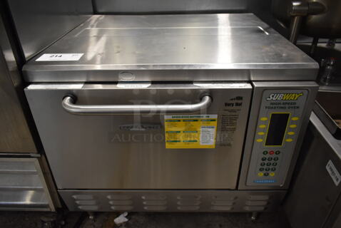 Turbochef NGC Stainless Steel Commercial Countertop Electric Powered Rapid Cook Oven. 208/240 Volts, 1 Phase.
