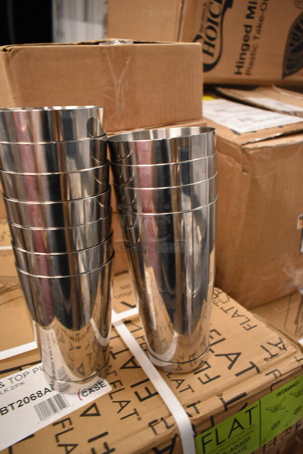 BRAND NEW SCRATCH AND DENT! Lot of Various Items Including 16 Barfly M37080 Stainless Steel Mixing Cups, Black Wall Mount Paper Towel Dispenser and 712B5536D Double Stainless Steel Speedwell.  - Image 8 of 9