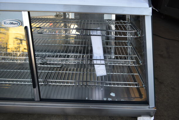BRAND NEW SCRATCH AND DENT! KoolMore HDC-6C-SS Stainless Steel Commercial Countertop Warming Display Case Merchandiser. 110-120 Volts, 1 Phase. Tested and Powers On But Does Not Get Warm - Image 5 of 5