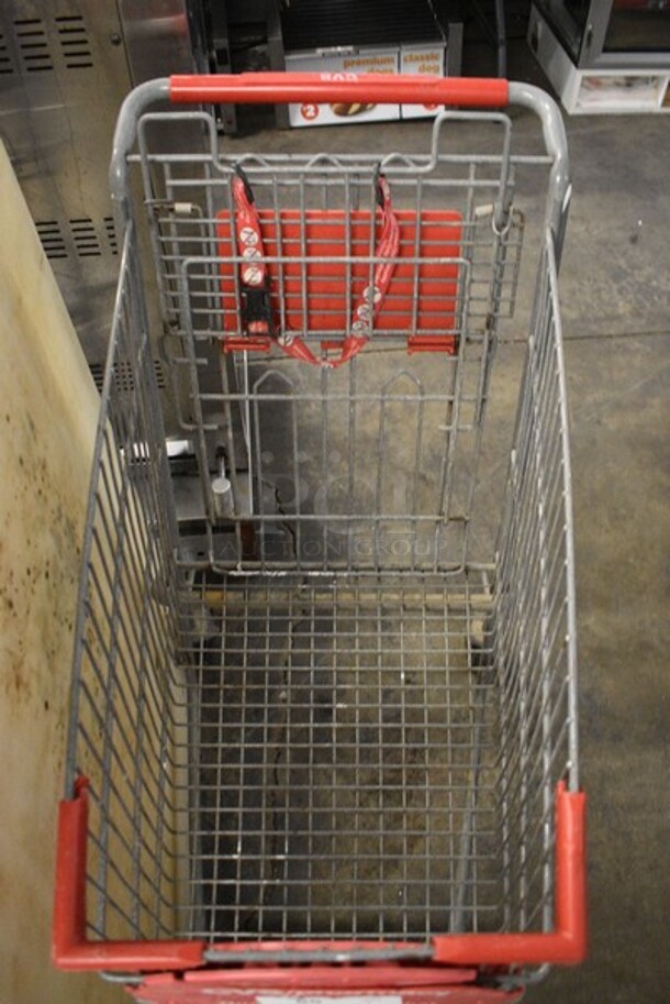 Metal Shopping Cart. 21x32x37. - Image 3 of 4