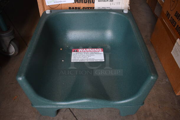 7 BRAND NEW IN BOX! Cambro Green Poly Booster Seats. 13x12x9. 7 Times Your Bid!