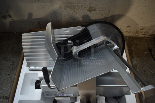 2013 Bizerba GSP H Stainless Steel Commercial Countertop Meat Slicer. 120 Volts, 1 Phase. Tested and Working! - Image 2 of 4