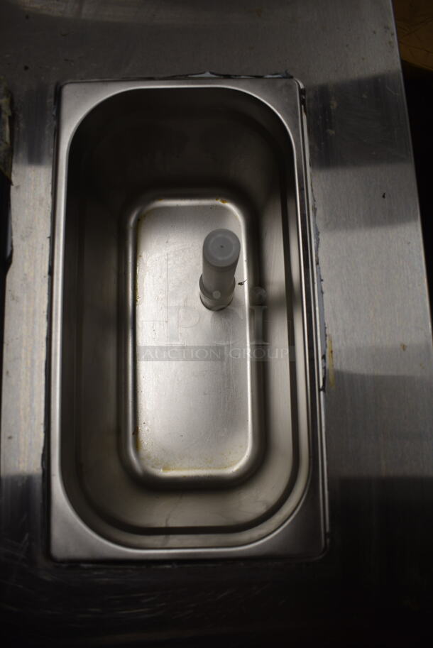 Stakol EP23791 Stainless Steel Commercial Countertop Air Cooled 2 Flavor w/ Twist Soft Serve Ice Cream Machine. 120 Volts, 1 Phase.  - Image 5 of 7