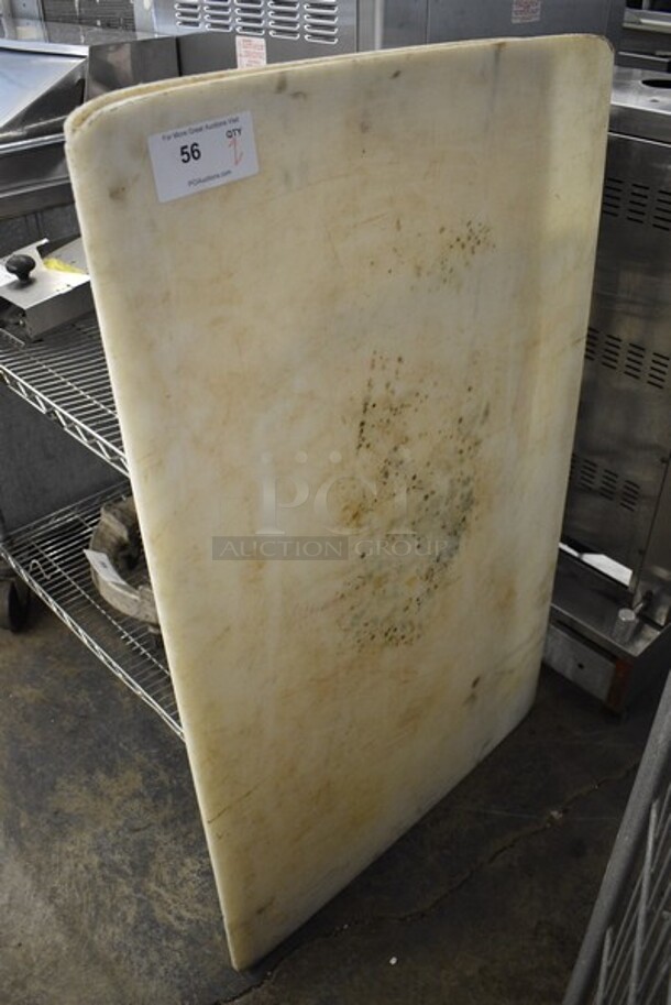 2 White Poly Cutting Boards. 48x24x0.5 and 48x30x0.5. 2 Times Your Bid!
