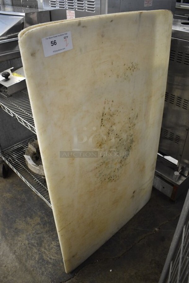 2 White Poly Cutting Boards. 48x24x0.5 and 48x30x0.5. 2 Times Your Bid! - Image 1 of 2
