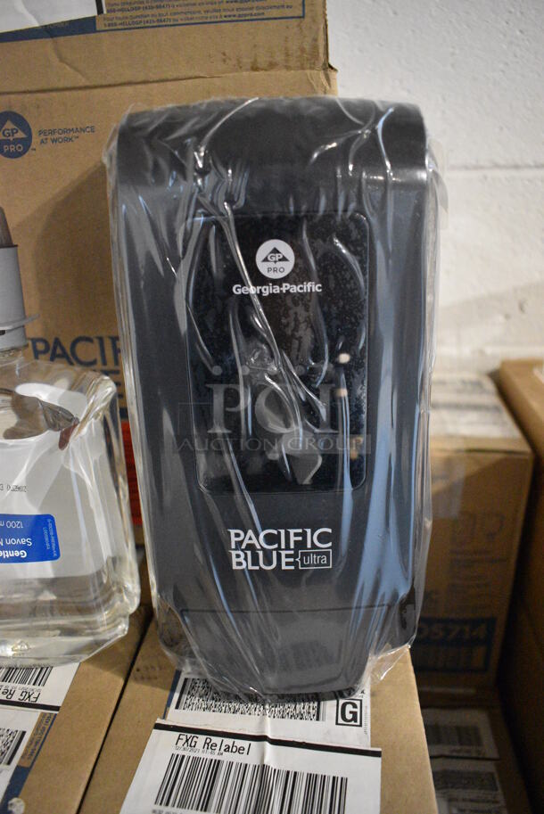 4 BRAND NEW IN BOX! Georgia Pacific Poly Pacific Blue Wall Mount Soap Dispenser w/ Bottle of Gentle Foam Soap. 5x5x11. 4 Times Your Bid! - Image 3 of 6
