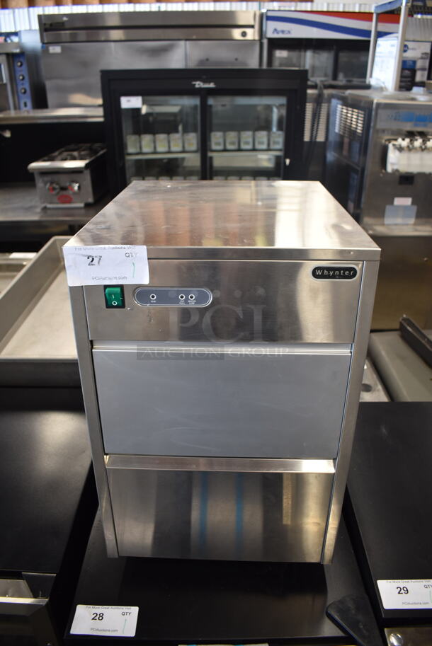 BRAND NEW SCRATCH AND DENT! Whynter FIM-450HS Commercial Stainless Steel Electric Free Standing Ice Maker. 115V. Tested And Working! - Image 1 of 8