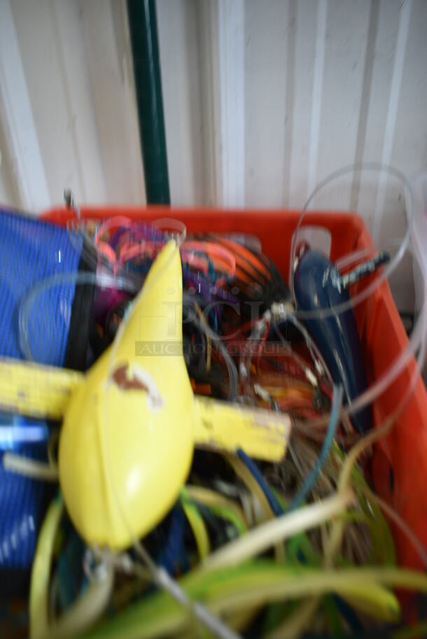 ALL ONE MONEY! Bin of Various Items Including Fishing Line and Fishing Lures - Image 7 of 10