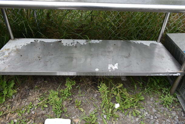 Stainless Steel Table w/ 2 Tier Over Shelf and Under Shelf. - Image 3 of 6