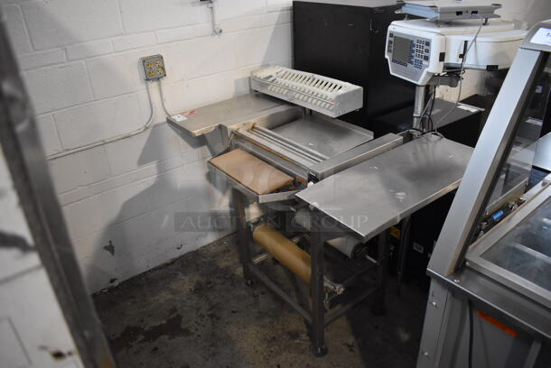 Stainless Steel Commercial Floor Style Wrapping Station w/ Hobart Scale. 53.5x28x37 - Image 2 of 3