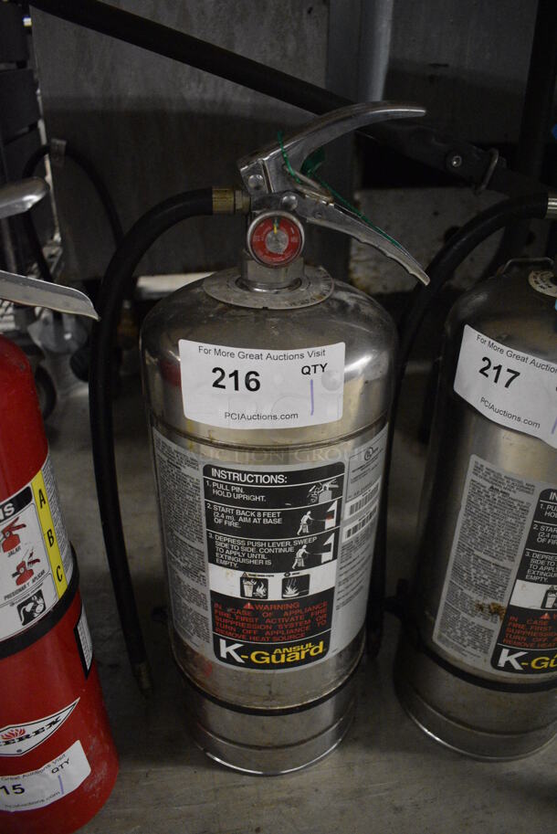 Ansul K Guard Wet Chemical Fire Extinguisher. 7.5x6.5x22