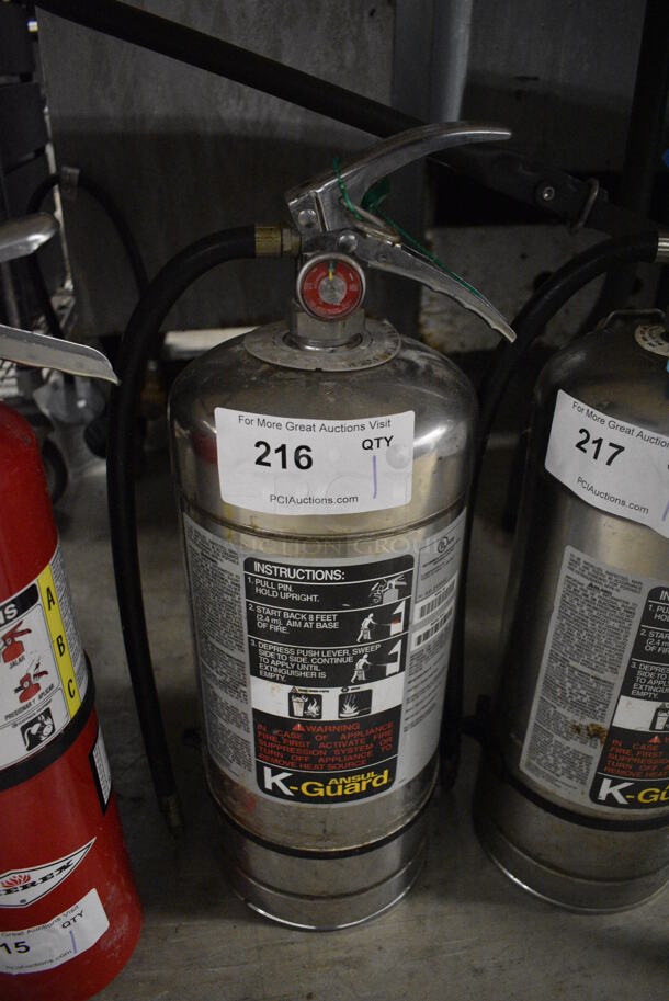 Ansul K Guard Wet Chemical Fire Extinguisher. 7.5x6.5x22 - Image 1 of 3