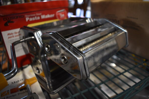 IN ORIGINAL BOX! Oxgord Stainless Steel Pasta Maker. 7x8x6 - Image 3 of 6