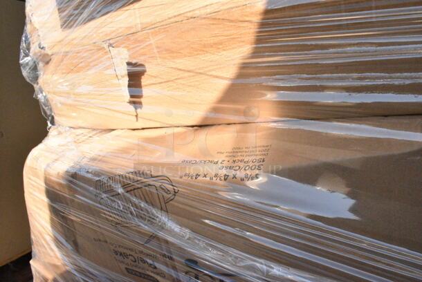 31 BRAND NEW Boxes Including 2 Box 500LFLAT32 Clear Plastic Flat Lid with Straw Slot, 130BFORKWP Choice Individually Wrapped Medium Weight Black Plastic Fork - 1000/Case, 2 Box 5A01436 Items, 795KF44RNPE Choice 44 oz. Round Kraft PE-Lined Microwavable Take-Out Container 7 5/16" x 2 5/8" - 300/Case, 5002WRAPNAPN EcoChoice WrapNap 2-Ply Natural Kraft 1/4 Fold Dinner Napkin 16" x 16", Dart 85MFPPHT1 ProPlanet 8 5/16" x 8" x 3" White Mineral-Filled 1 Compartment Hinged Lid Takeout Container - 150/Case, 5002DNAP Choice 15" x 17" Black Customizable 2-Ply Paper Dinner Napkin - 1000/Case, 394365L Noble Products Powder-Free Disposable Clear Vinyl Gloves for Foodservice - Large - 1000/Case, 394365XL Noble Products Powder-Free Disposable Clear Vinyl Gloves for Foodservice - Extra Large - 1000/Case, 502386022CL Lavex 55-60 Gallon 22 Micron 38" x 60" High Density Janitorial Can Liner / Trash Bag - 150/Case, 130WSSPOON Choice Medium Weight White Plastic Soup Spoon, 500MF883B1C Choice -Compartment Microwaveable Black Take-Out Container, 130BPLAKFNWP EcoChoice Wrapped Heavy Weight 6 1/2" Black CPLA Knife, Fork, and Napkin - 250/Case, 500LFLAT Choice Clear Flat Lid with Straw Slot - 9, 12, 16, 20, and 24 oz. - 1000/Case, 500CTOUT96P Choice 96 oz. Beverage Take-Out Container with Coffee To-Go Print - 25/Case, 130WFORK Choice Individually Wrapped Medium Weight White Plastic Fork. 31 Times Your Bid!  - Image 7 of 12