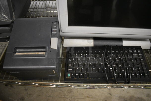 PAR 15" Computer Monitor, Epson Model M244A Receipt Printer and Keyboard! - Image 5 of 5