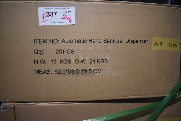 PALLET LOT of 20 BRAND NEW Boxes of 20 Viavision Automatic Hand Sanitizer Dispensers. Total of 400. 5x5x10.5. 20 Times Your Bid! - Image 2 of 4