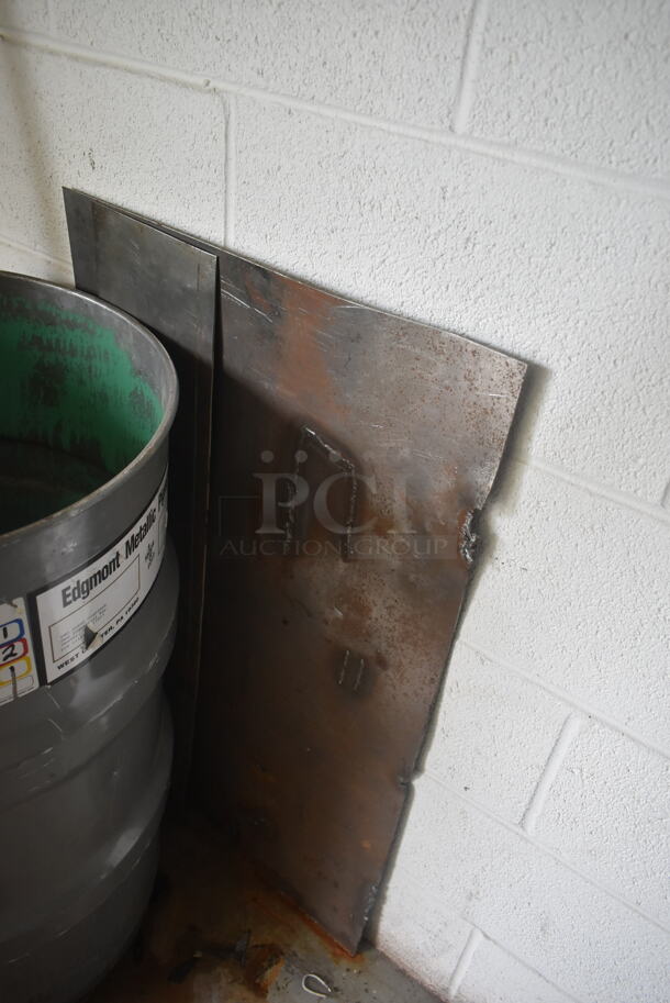 ALL ONE MONEY! Lot of Various Items Including Gray Barrel, Squeegee and Tire. BUYER MUST REMOVE. - Image 4 of 4