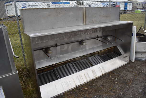 9' CaptiveAire Stainless Steel Commercial Grease Hood w/ Filters and Make Up Air Vent. 108x25x48 - Image 2 of 7