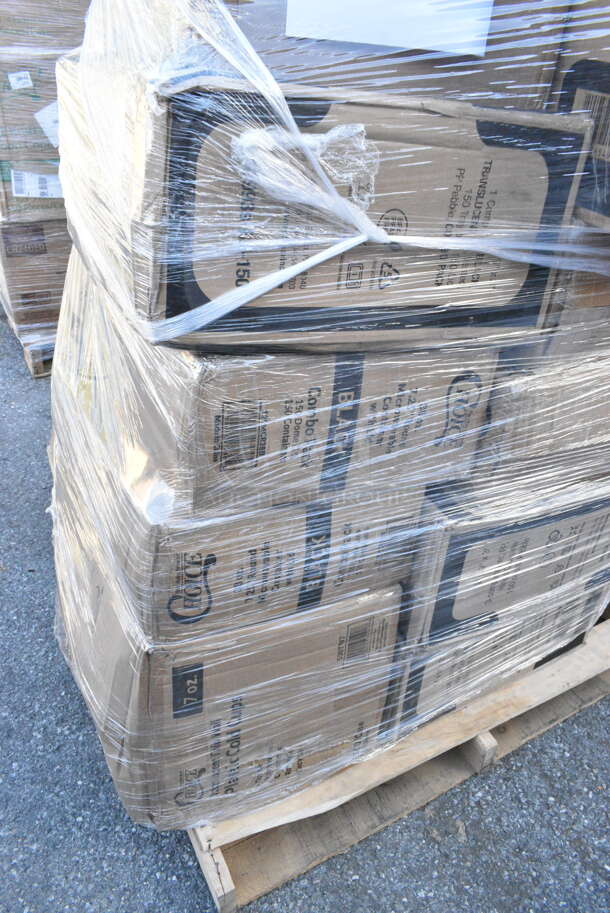 26 BRAND NEW! Items Including 760VP64 Carnival King 64 oz. Popcorn Bucket - 360/Case, 795PTOKFT2 Choice Kraft Microwavable Folded Paper #2 Take-Out Container 7 3/4" x 5 1/2" x 1 7/8" - 200/Case, 127CH16S Choice 16 oz. Clear RPET Shallow Hinged Deli Container - 200/Case, 245CB12PLN Choice 12" x 12" x 2" Kraft Customizable Corrugated Plain Pizza Box - 50/Case, 128HD12COMBO Choice Heavy Duty 12 oz. Microwavable Translucent Plastic Deli Container and Lid Combo Pack - 240/Case, 795PTOBK3 Choice 7 3/4" x 5 1/2" x 2 1/2" Black Microwavable Folded Paper #3 Take-Out Container - 200/Case. 26 Times Your Bid!  - Image 6 of 12