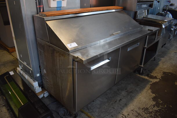 Fagor FMP-60-24 Stainless Steel Commercial Sandwich Salad Prep Table Bain Marie Mega Top on Commercial Casters. 115 Volts, 1 Phase. Tested and Powers On But Does Not Get Cold - Image 2 of 8