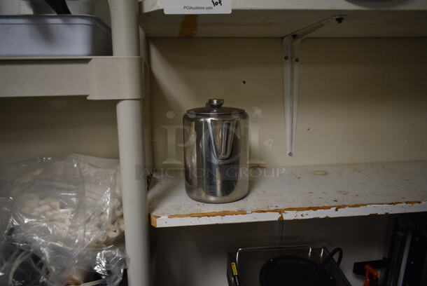 ALL ONE MONEY! Lot of Items on 3 Shelves Including Poly Coffee Urns. (ice room) - Image 2 of 4