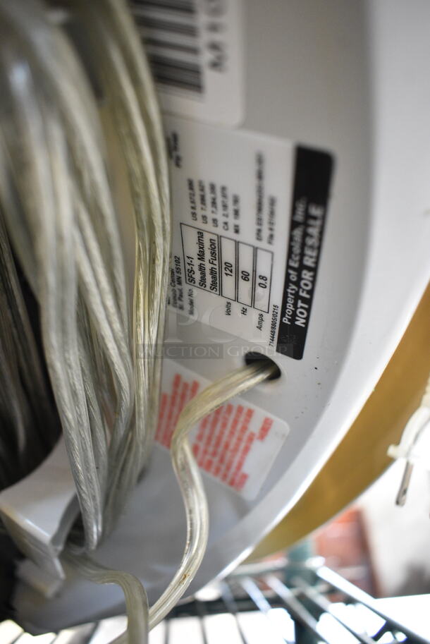 ALL ONE MONEY! Five Tier Lot of Various Items Including Poly Food Baskets, Ecolab Bug Zapper. Does Not Include Shelving Unit. - Image 6 of 12