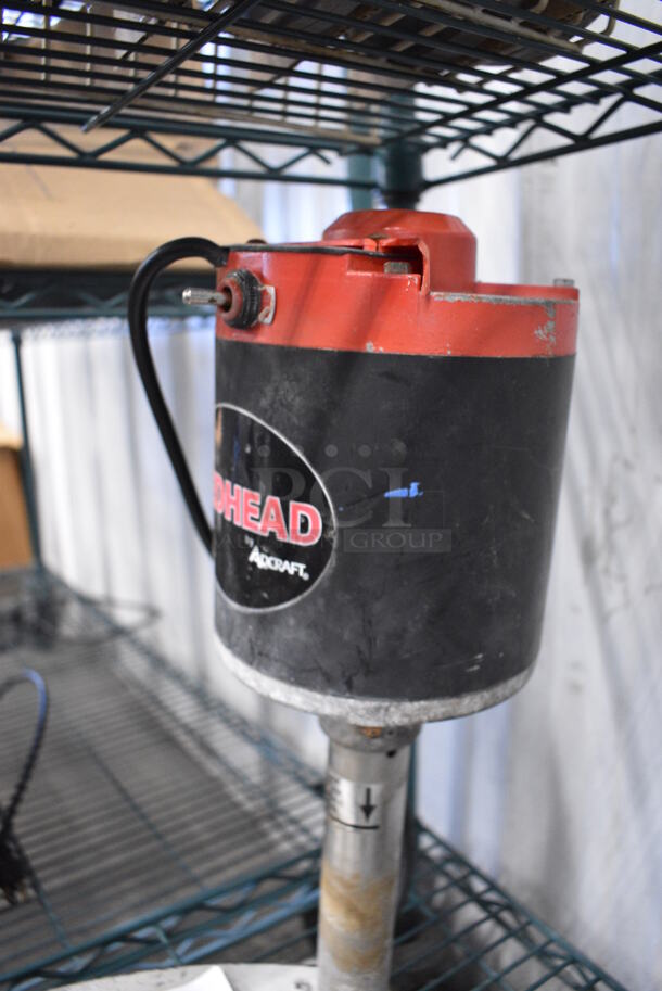 Adcraft Metal Commercial Countertop Electric Powered Redhead Glass Washer. 115 Volts, 1 Phase. 8x13x19 - Image 5 of 5