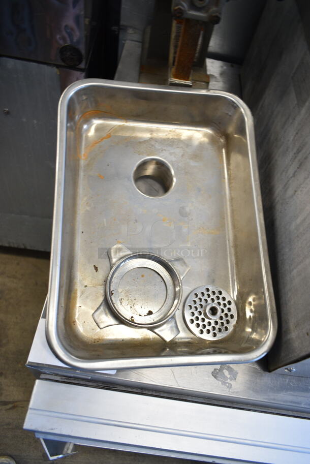 2 Items; Meat Grinder Attachment w/ Tray and Clamp? 2 Times Your Bid!  - Image 5 of 11