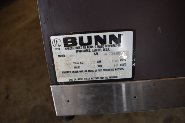 Bunn VPS Stainless Steel Commercial Countertop 2 Burner Coffee Machine w/ Poly Brew Basket. 120 Volts, 1 Phase. 23x8x19 - Image 5 of 5