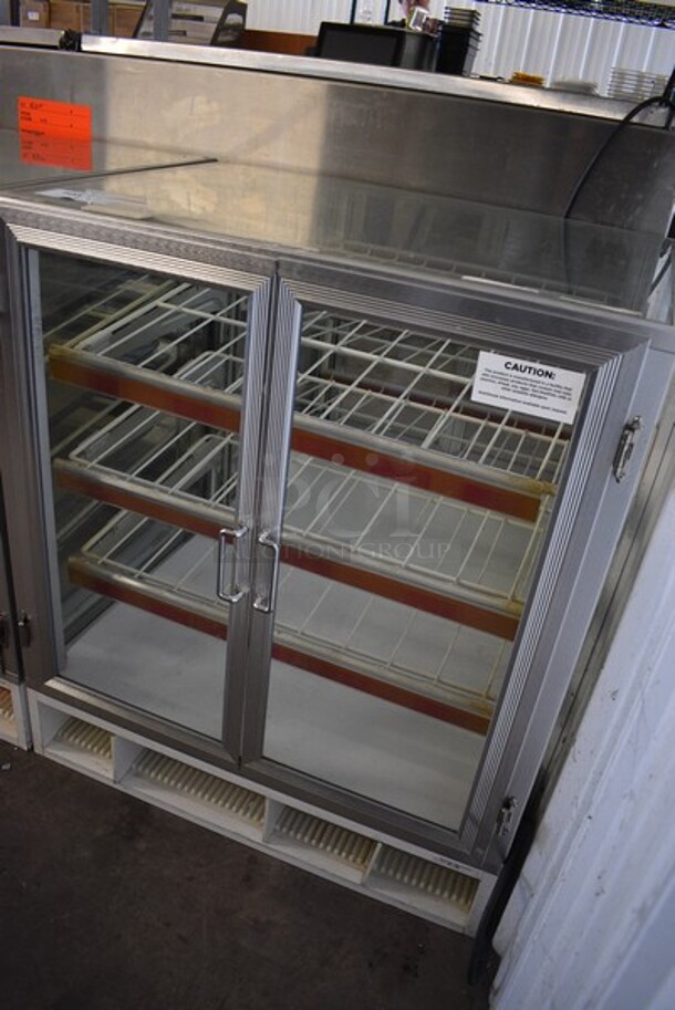 Glass Commercial Countertop Donut Display Case w/ Poly Coated Racks. 31x25x36. - Image 3 of 4