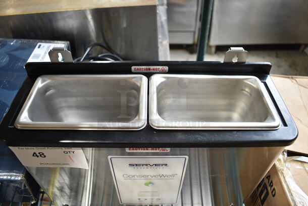 BRAND NEW SCRATCH AND DENT! Server CW-T Stainless Steel ConserveWell Utensil Holder with Timer. 120 Volts, 1 Phase.  - Image 3 of 5