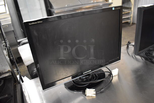 Samsung 2253BW 22" Color Display Monitor w/ Power Cord and HD Cord - Image 3 of 6