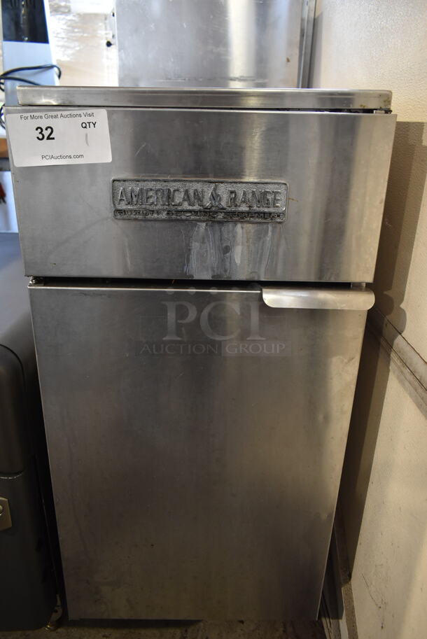 American Range Stainless Steel Commercial Floor Style Natural Gas Powered Deep Fat Fryer. - Image 4 of 6