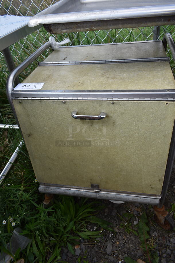 Stainless Steel Dish Cart w/ Plates on Commercial Casters. - Image 3 of 5