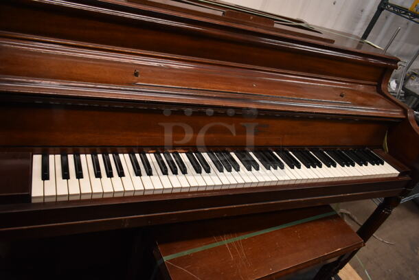 Hardman Wooden Piano w/ Piano Bench - Image 4 of 6