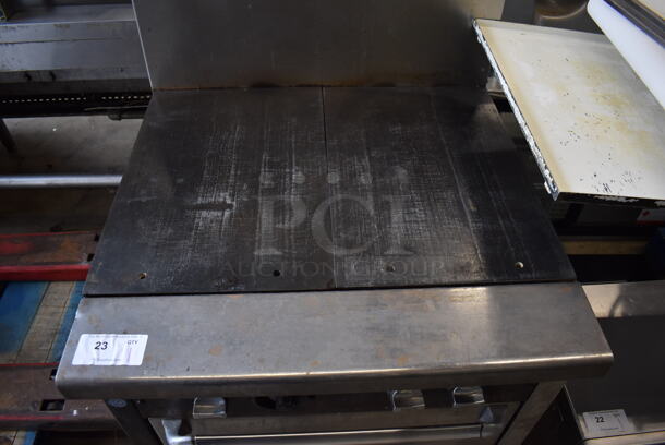 Waste King Universal Chef Stainless Steel Commercial Natural Gas Powered Flat Top Griddle w/ Oven and Back Splash. 32x36x61.5 - Image 7 of 7