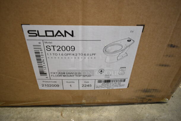IN ORIGINAL BOX! Sloan 2102009 Standard Elongated Floor-Mounted Toilet - 1.1 to 1.6 GPF.  - Image 3 of 4