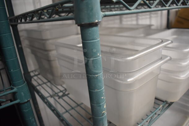 ALL ONE MONEY! Lot of Poly Drop In Bins and Lids; 5 1/3x6, 17x1/3x4 and 1 Lid - Image 5 of 5