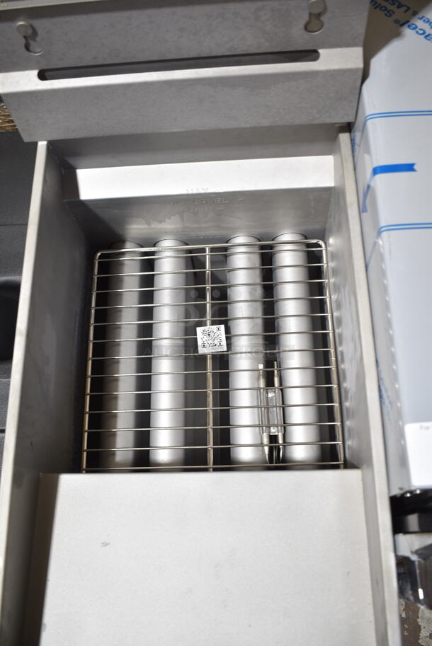 BRAND NEW! 2021 Pitco Frialator 45C Stainless Steel Commercial Floor Style Natural Gas Powered Deep Fat Fryer w/ 2 Metal Fry Baskets. 122,000 BTU.  - Image 6 of 9