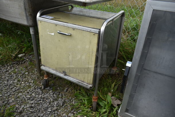 Stainless Steel Dish Cart w/ Plates on Commercial Casters. - Image 2 of 4